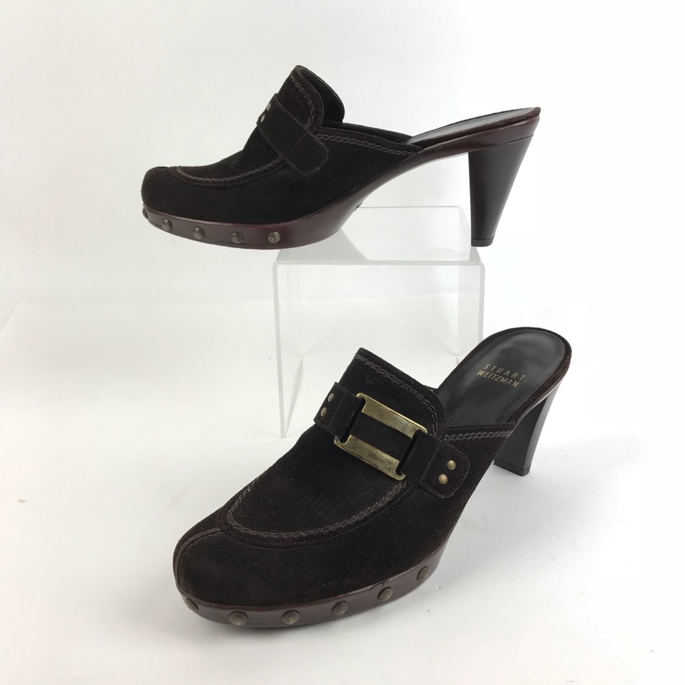 Stuart Weitzman Mules Clogs Round Toe - image 2